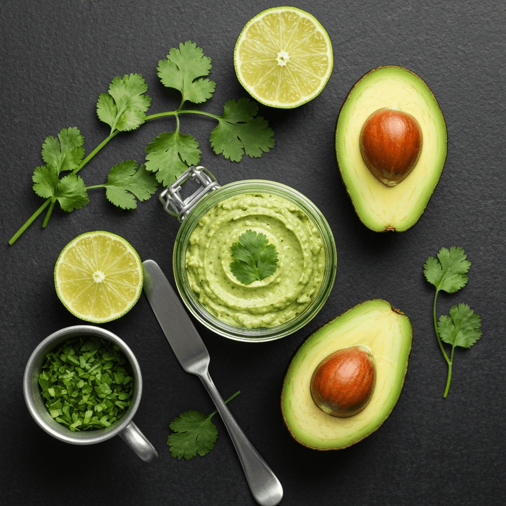 Garlic Cilantro Guacamole