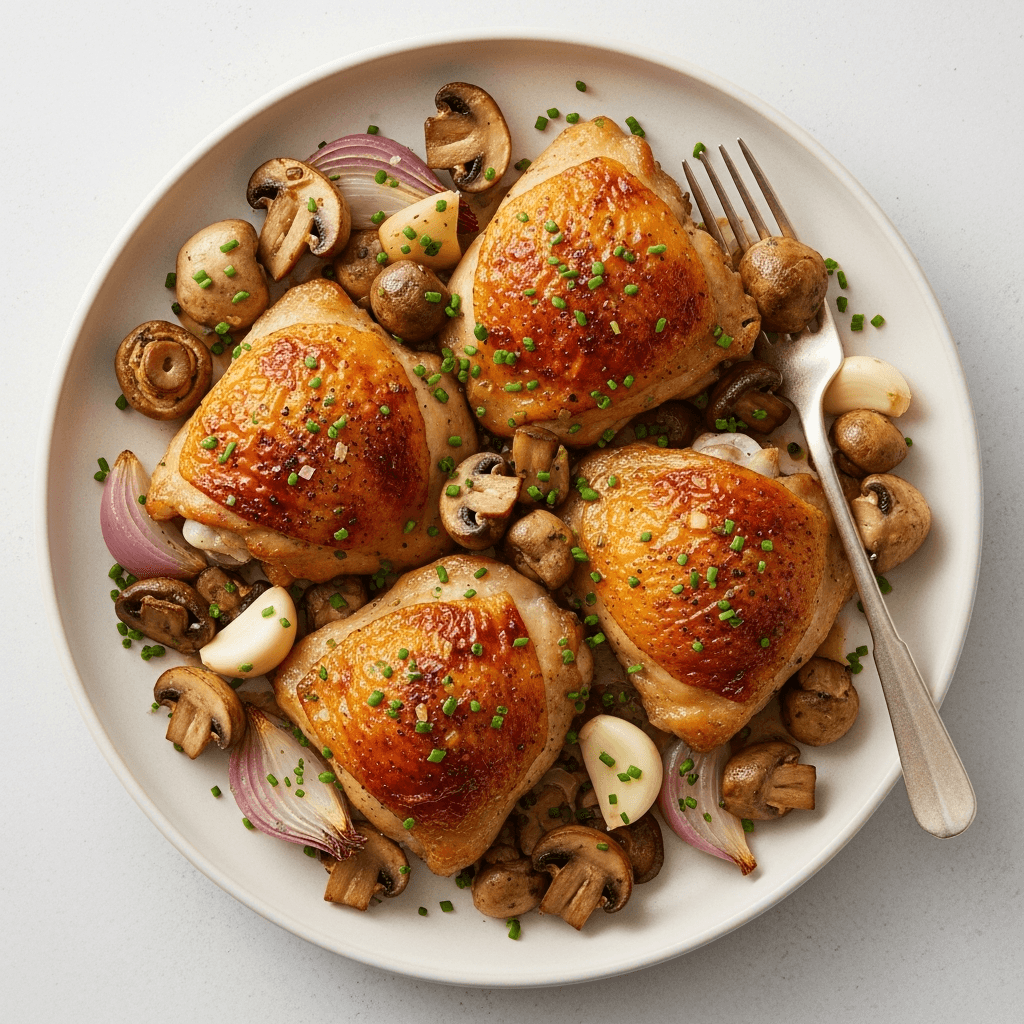 Garlic Herb Chicken and Mushrooms