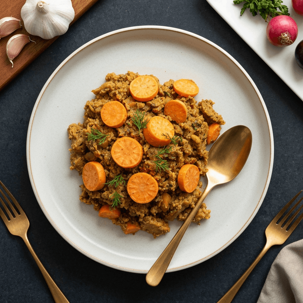 Garlic Root Vegetable Mash