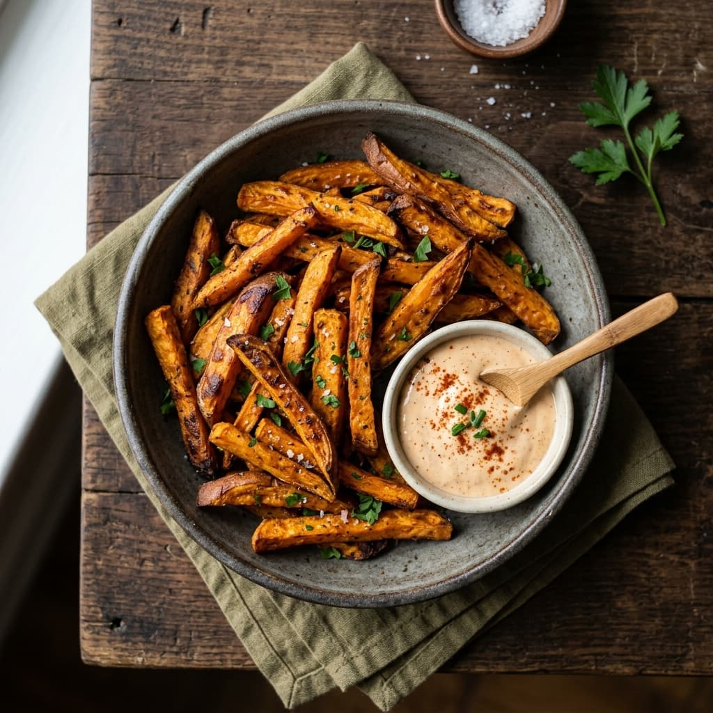 Sweet Potato Fries with Dip