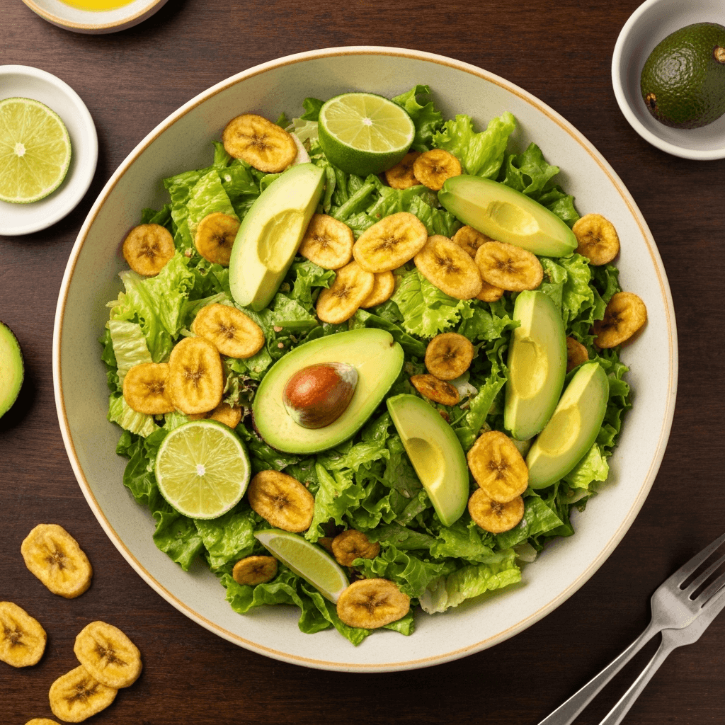 Avocado Banana Chip Salad