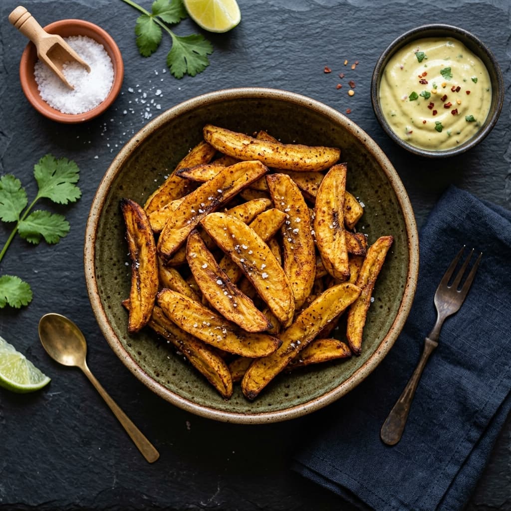Crispy Baked Plantain Fries