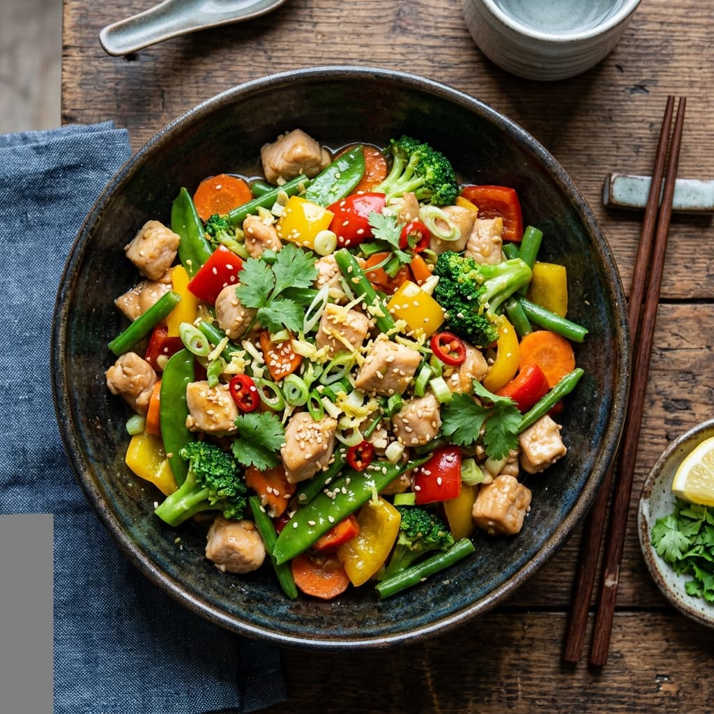 Lemon Ginger Chicken Stir-Fry