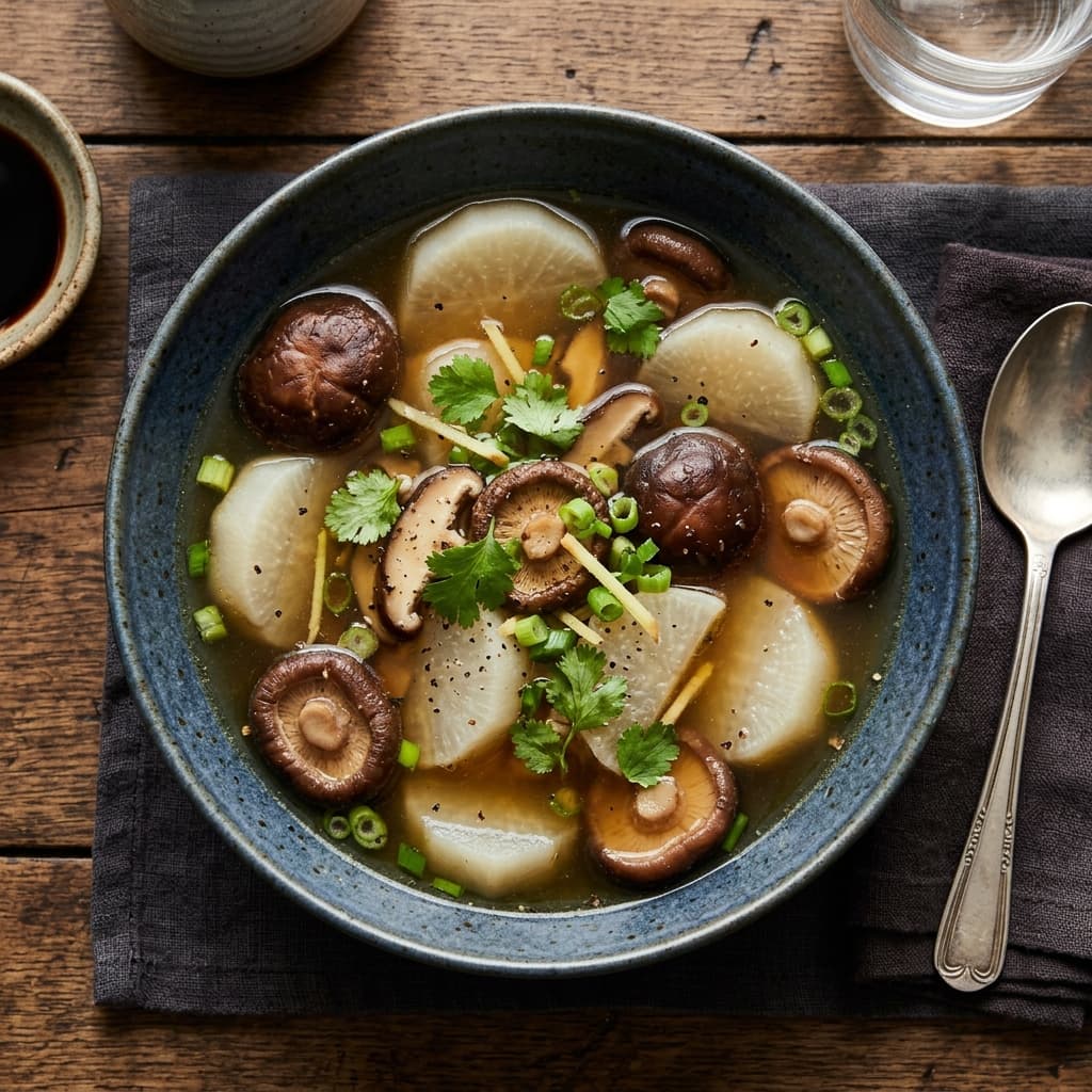 Shiitake Daikon Soup