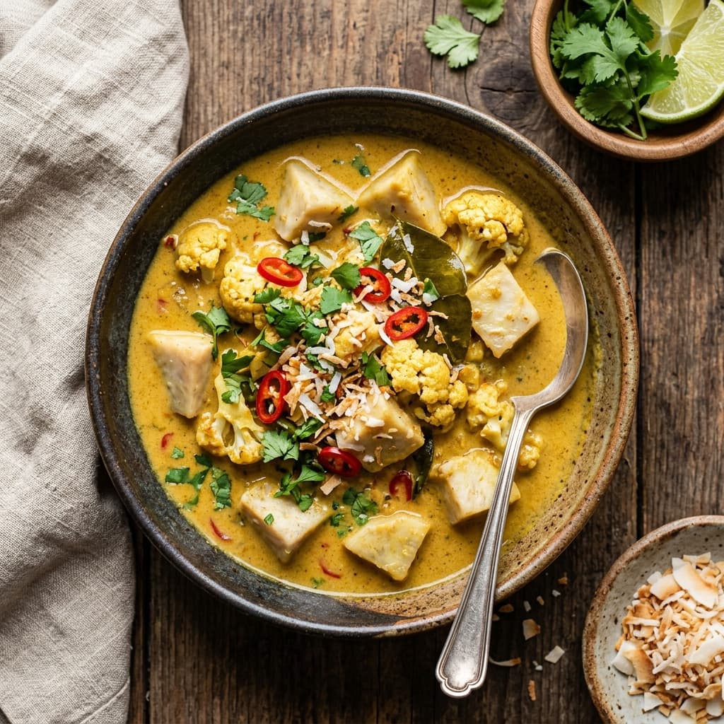 Taro Cauliflower Coconut Curry